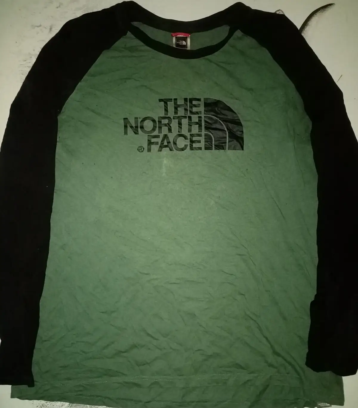 The North Face Green Long Sleeve Raglan T-Shirt