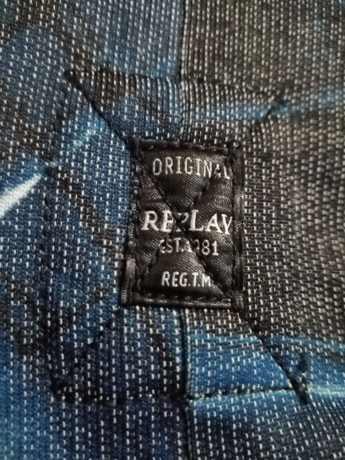 Replay Printed Zip Bomber Jacket