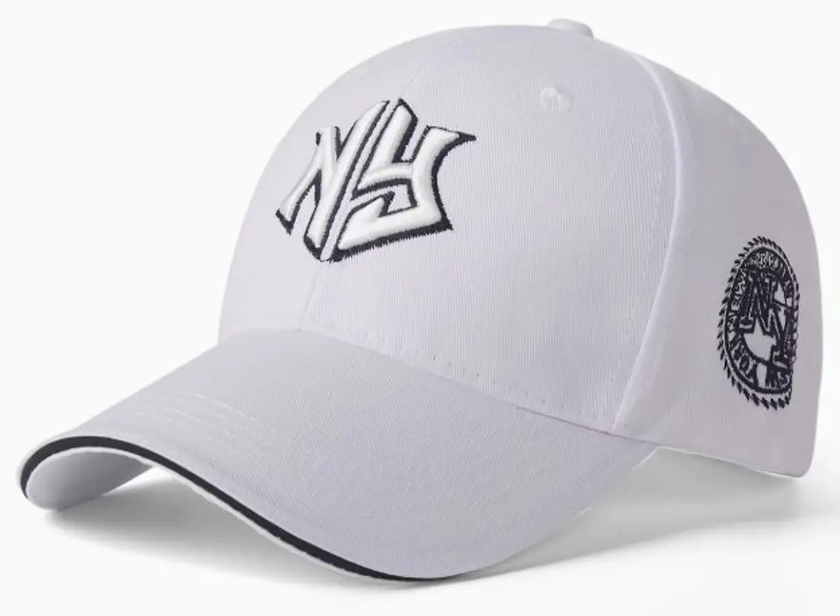 Beige Cap with Black NY Logo