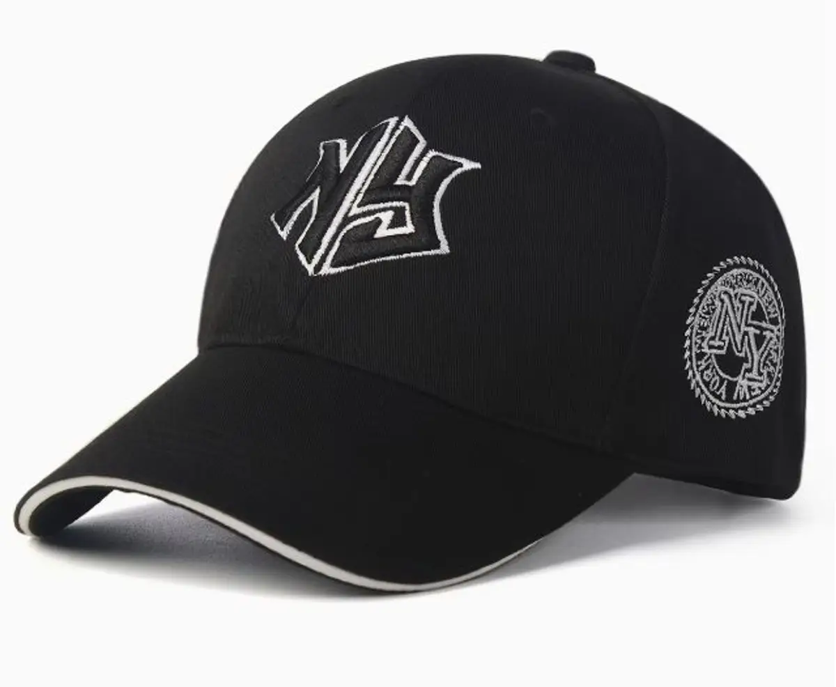 Beige Cap with Black NY Logo