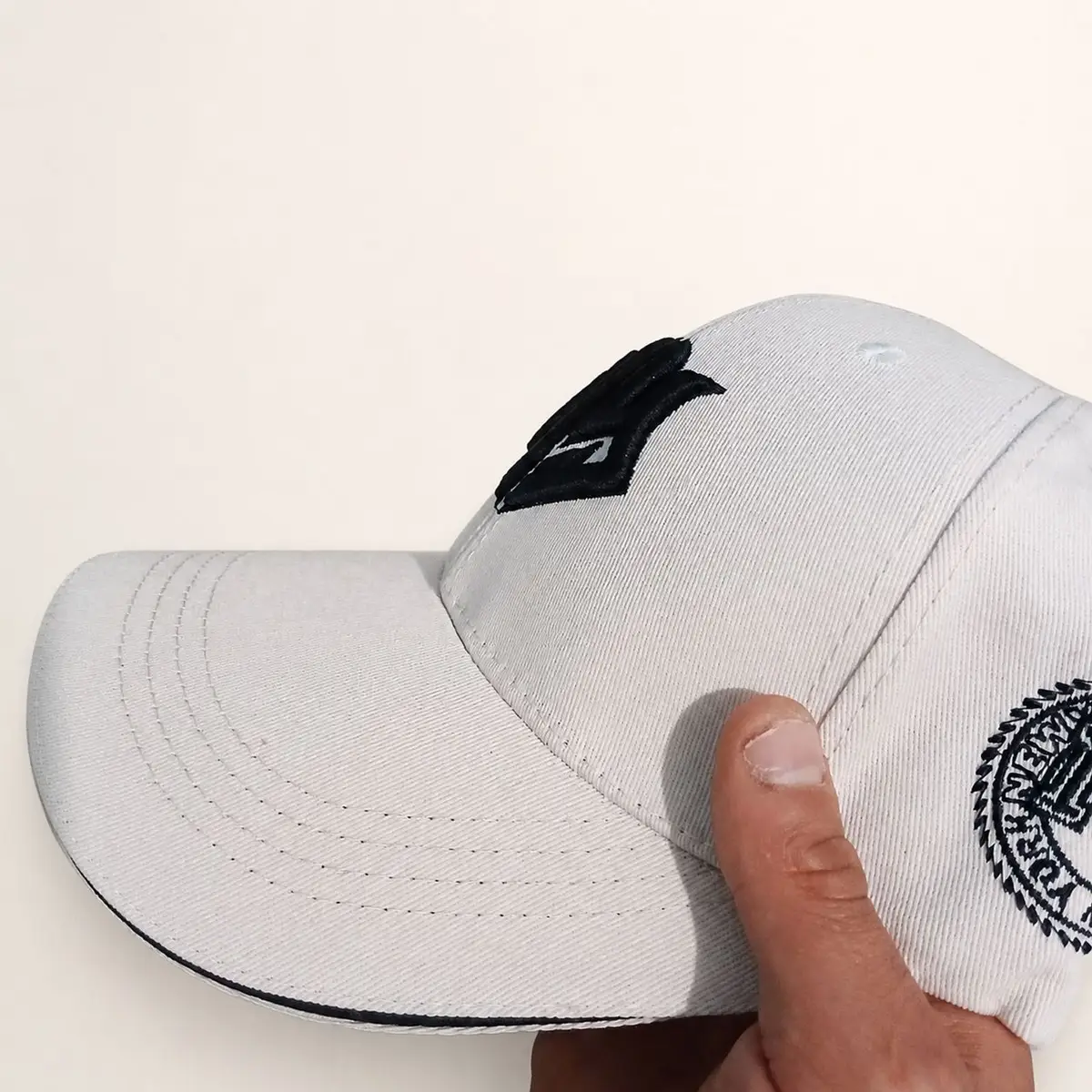 Beige Cap with Black NY Logo