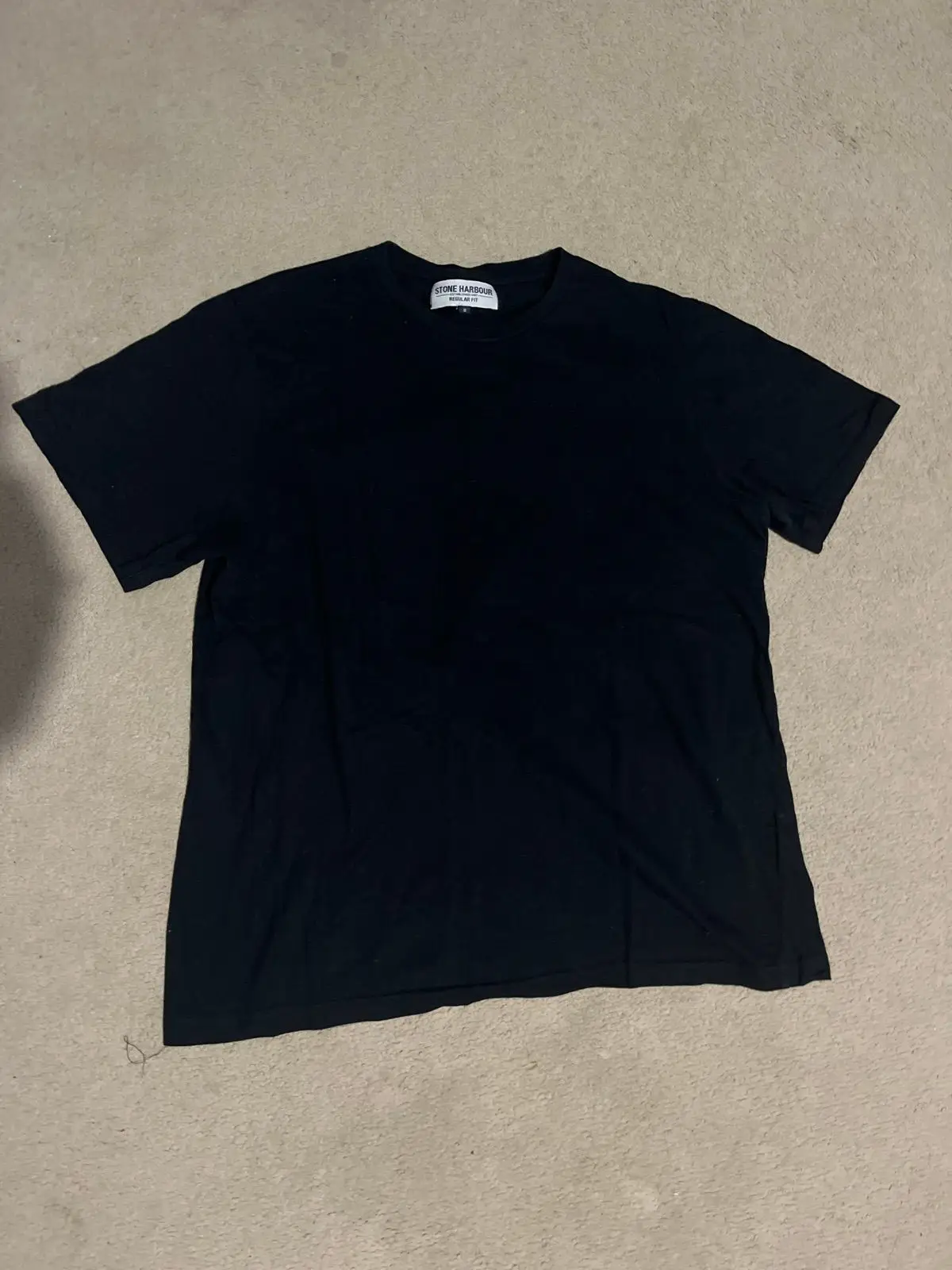Stone Harbour Regular Fit Black T-Shirt