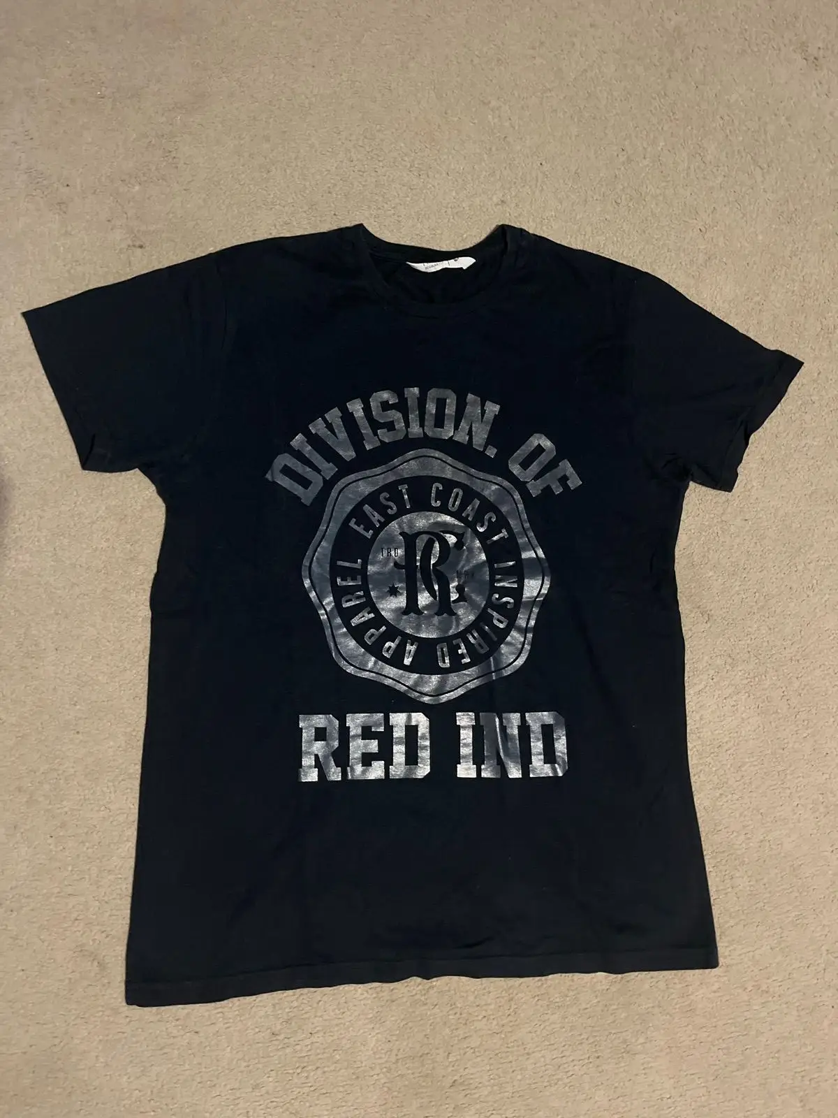 RED IND Black Graphic Print T-Shirt