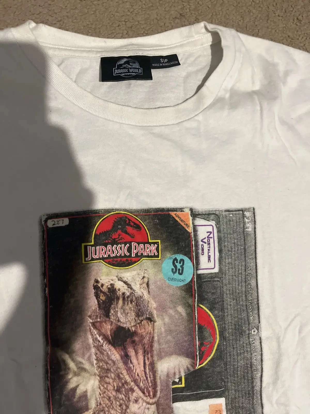 Cotton On Jurassic Park Graphic T-Shirt White