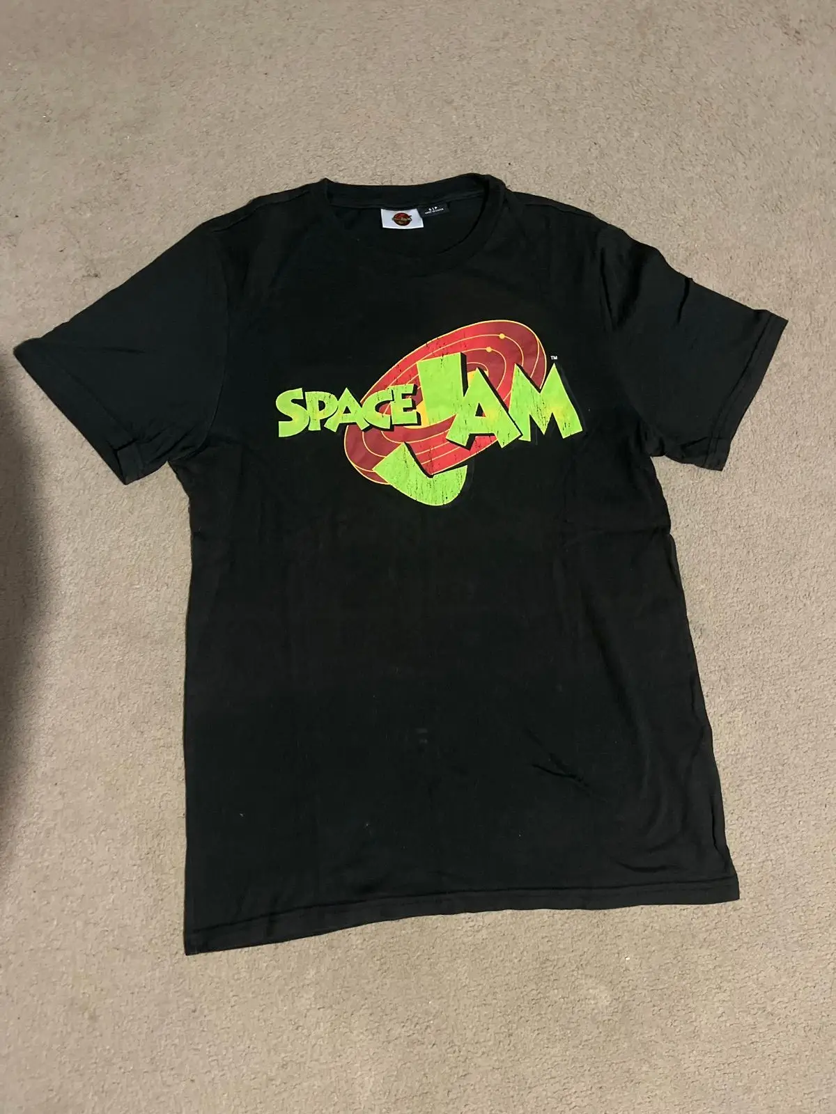 Cotton On Space Jam Graphic T-Shirt Black