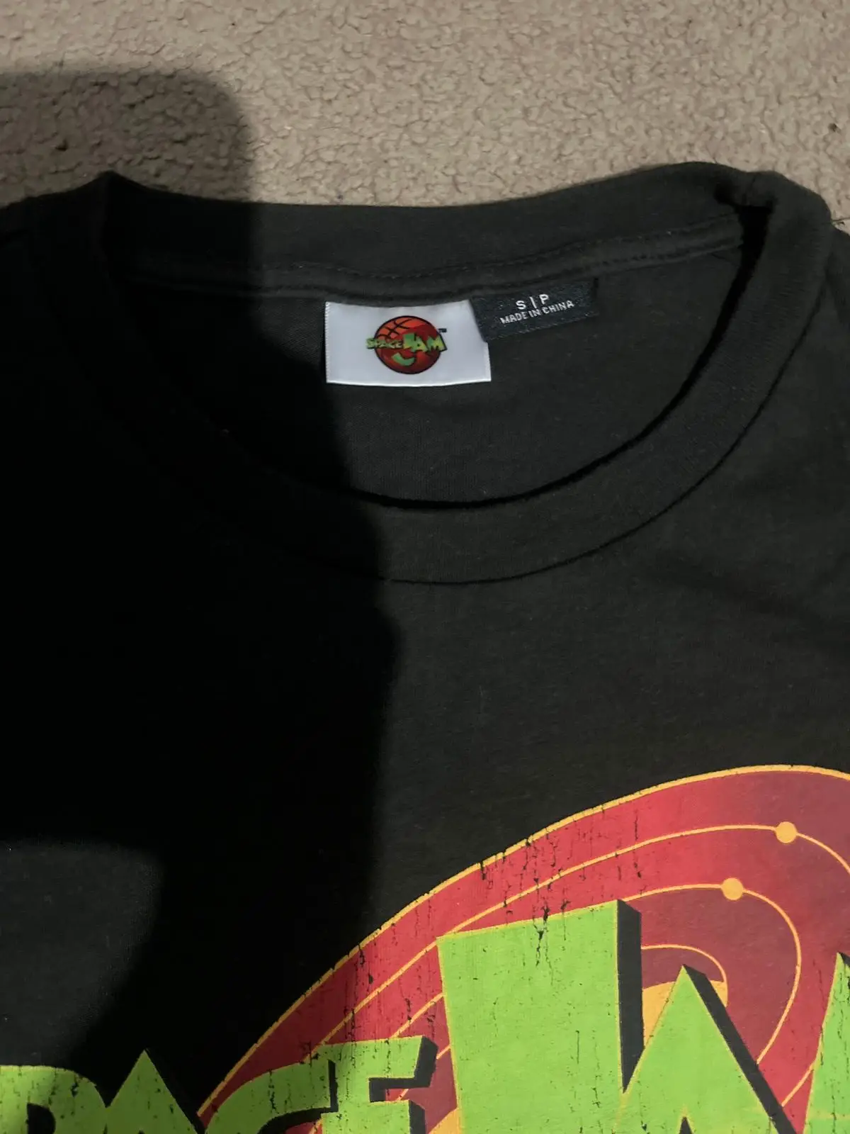Cotton On Space Jam Graphic T-Shirt Black