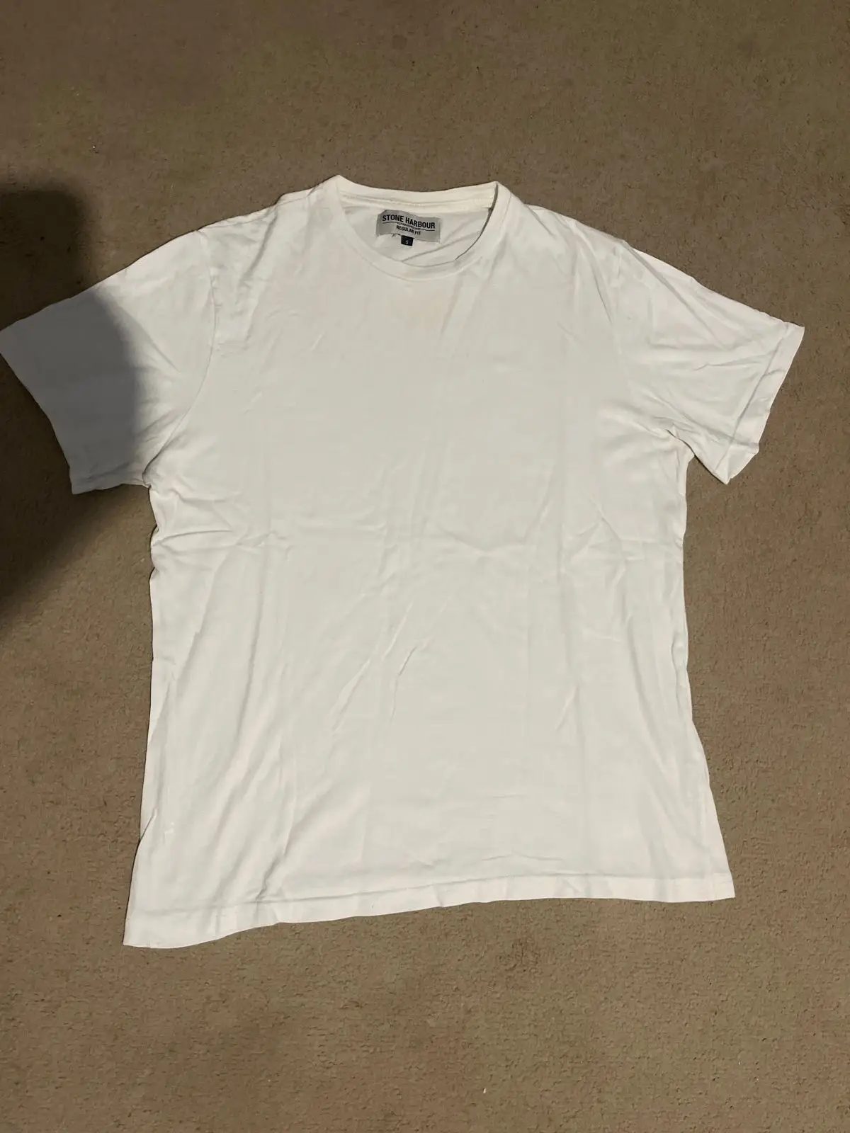 Stone Harbour White Regular Fit T-Shirt