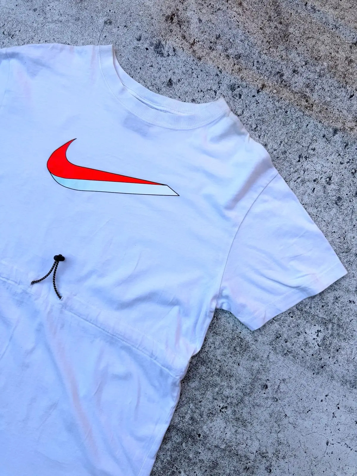 Nike Cinch Waist T-Shirt Dress Grey