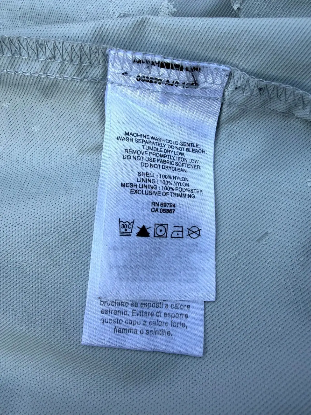 Columbia Light Grey Hooded Rain Jacket with Belt