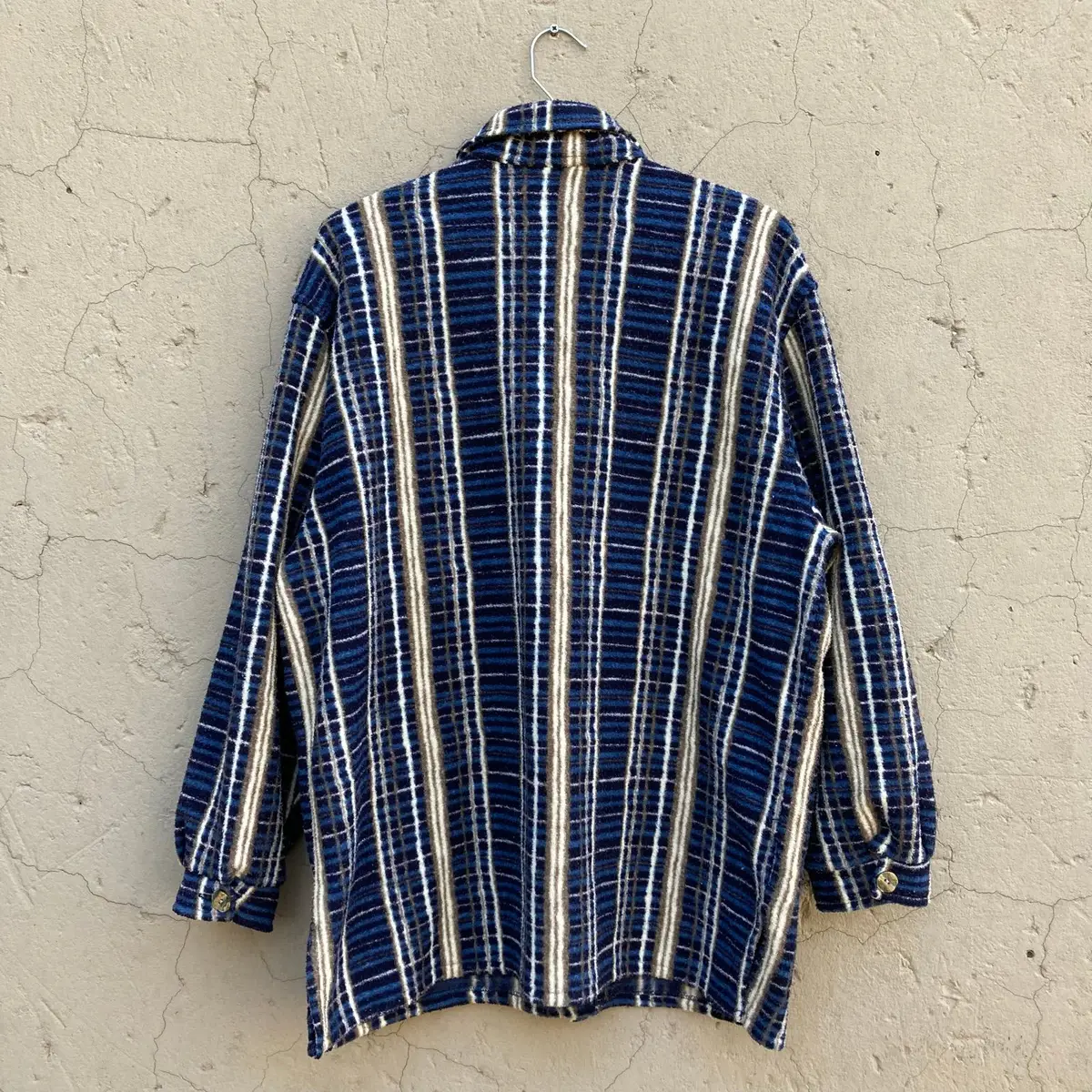 Vintage Blue Striped Long Sleeve Shirt