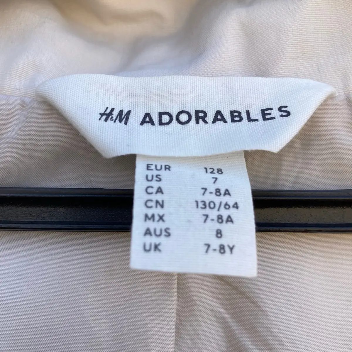 H&M Kids Beige Hooded Utility Jacket