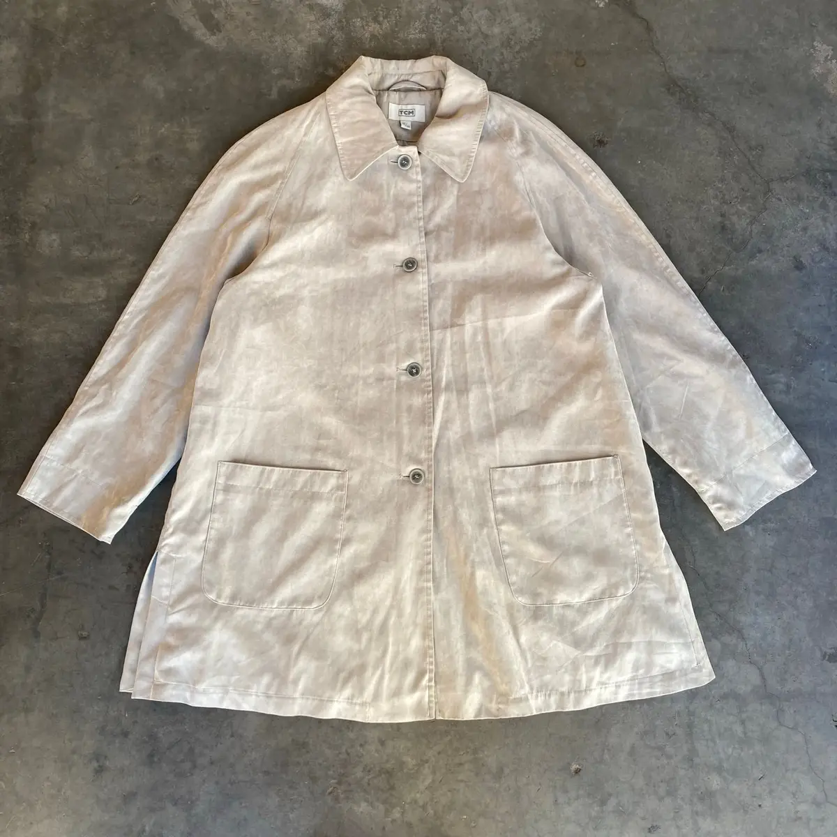 TCM Beige Button-Up Coat