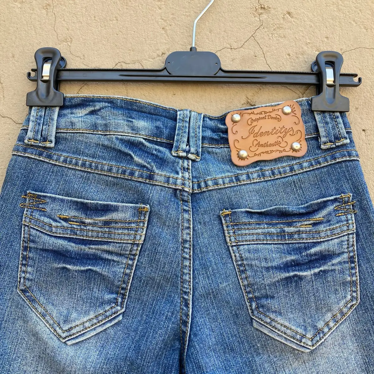 Identity Distressed Blue Denim Shorts