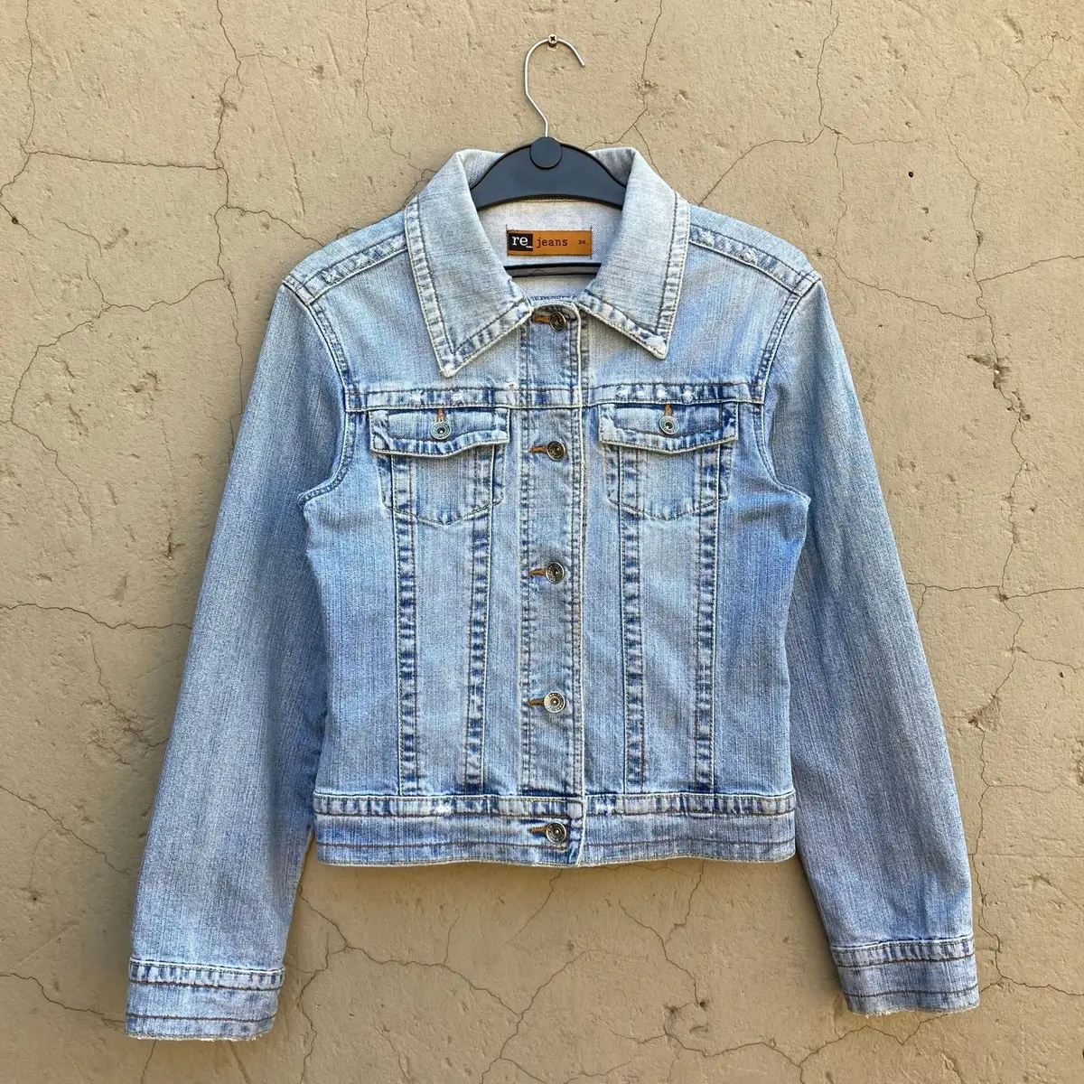 Woolworths Re Jeans Light Wash Denim Jacket Size 34