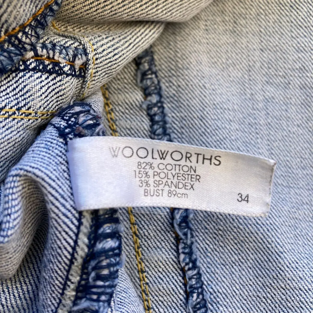 Woolworths Re Jeans Light Wash Denim Jacket Size 34