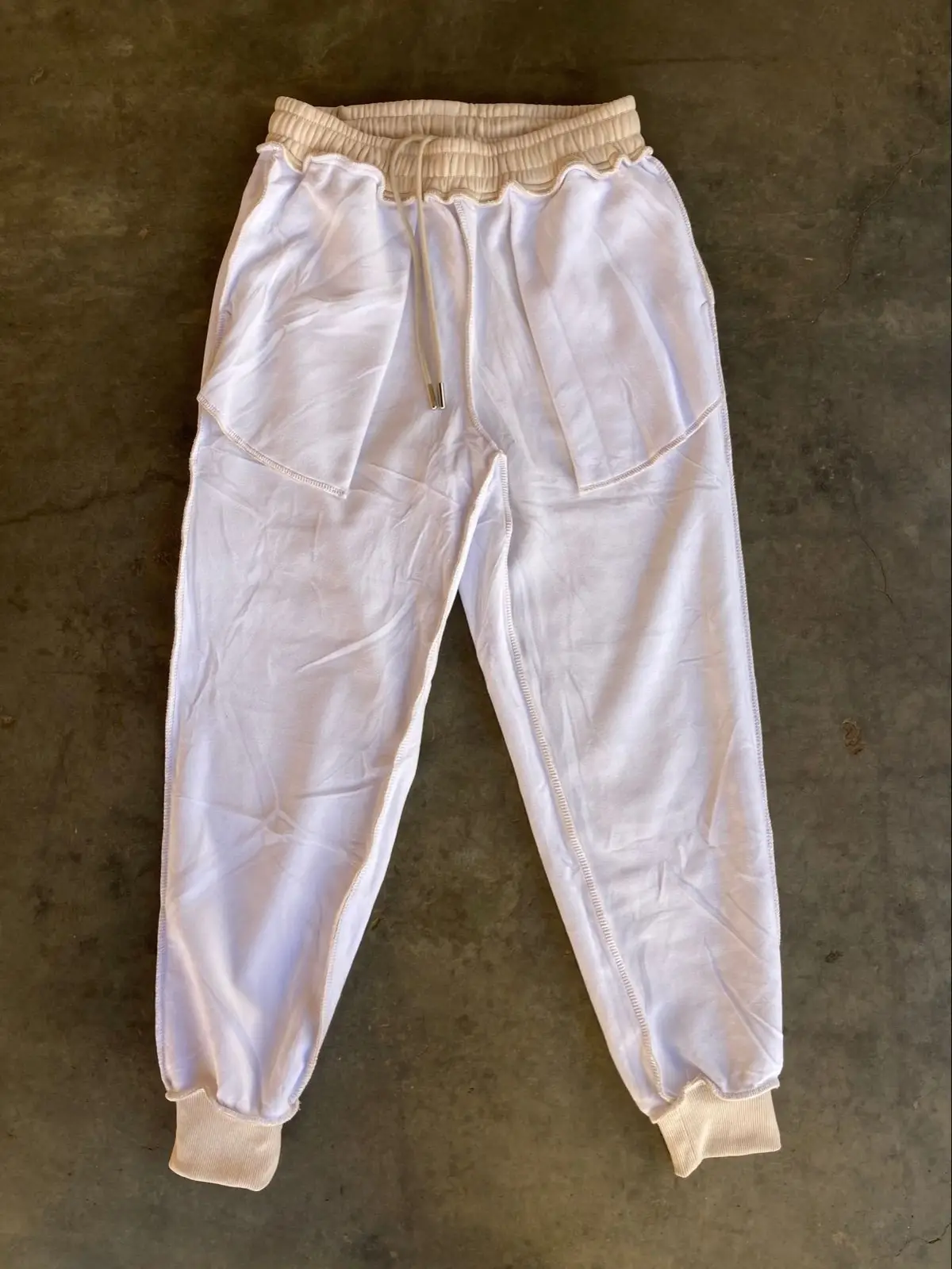 Cream Jogger Sweatpants