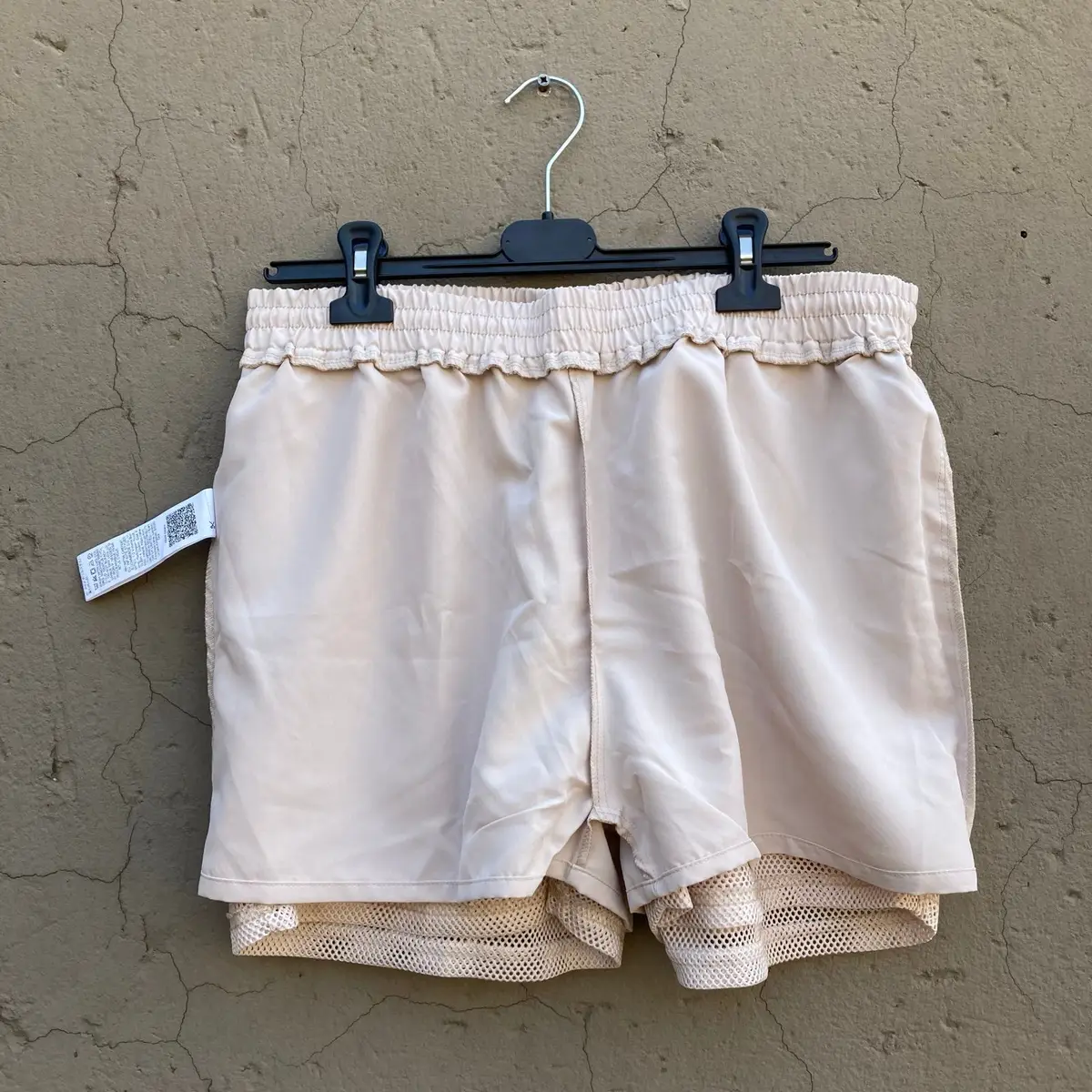 Shein Beige Mesh Shorts