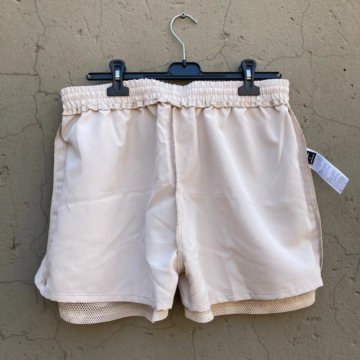 Shein Beige Mesh Shorts