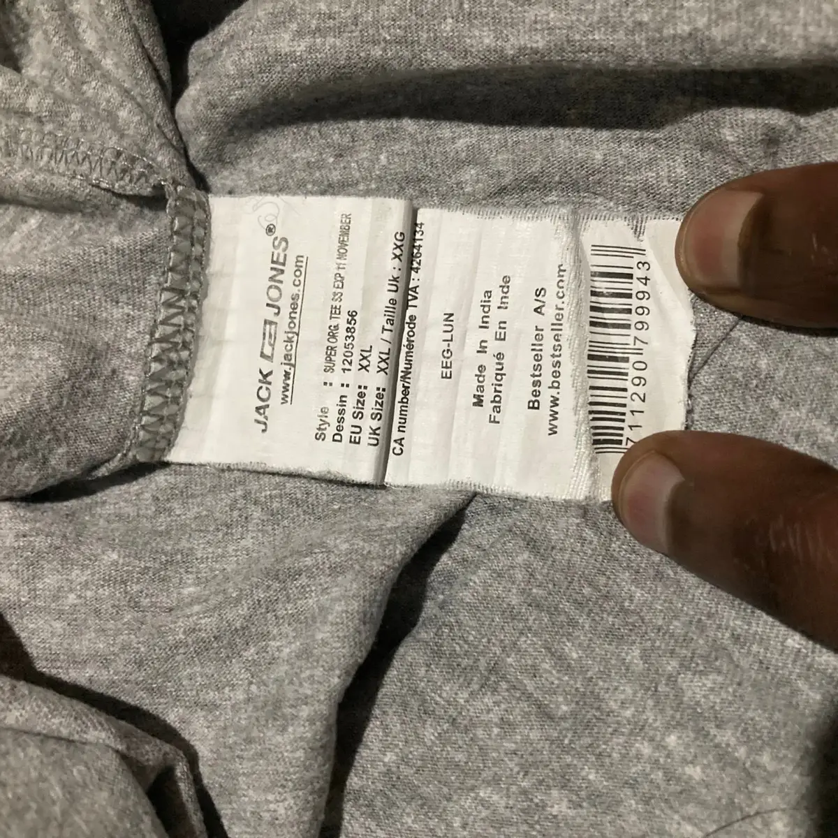 Jack & Jones Lo-Fi Unpolished Sound Graphic T-Shirt Grey