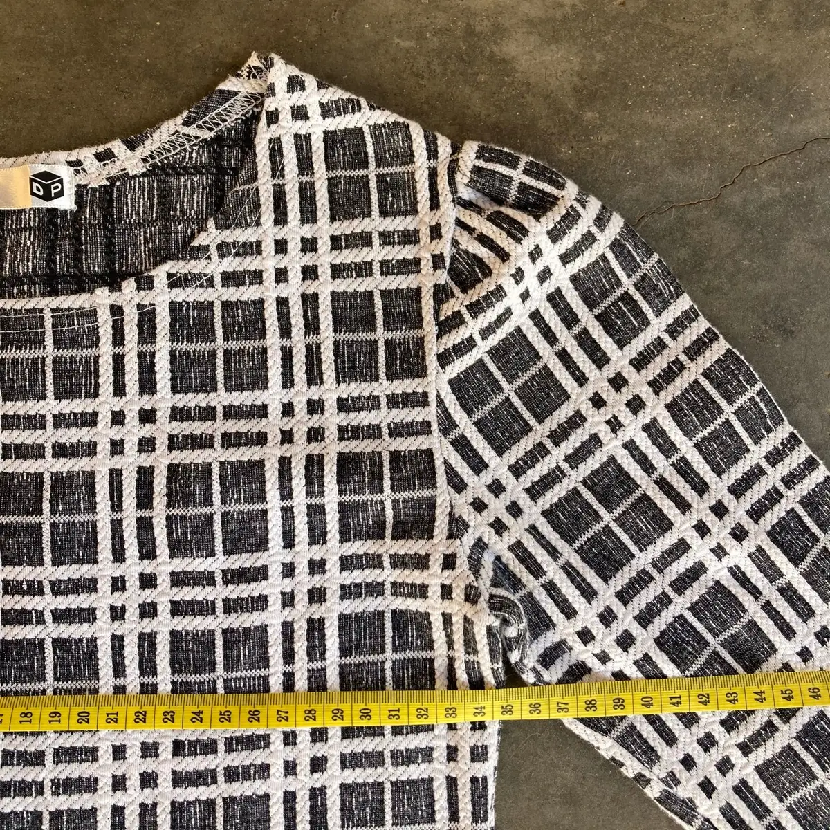 Black and White Plaid Dress
