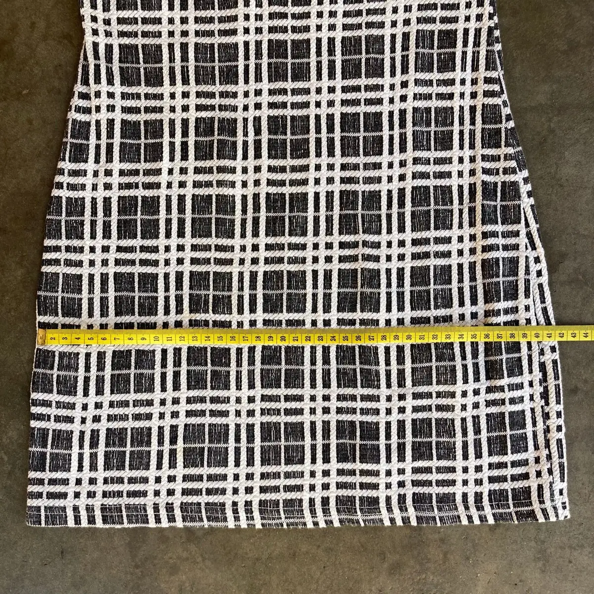 Black and White Plaid Dress