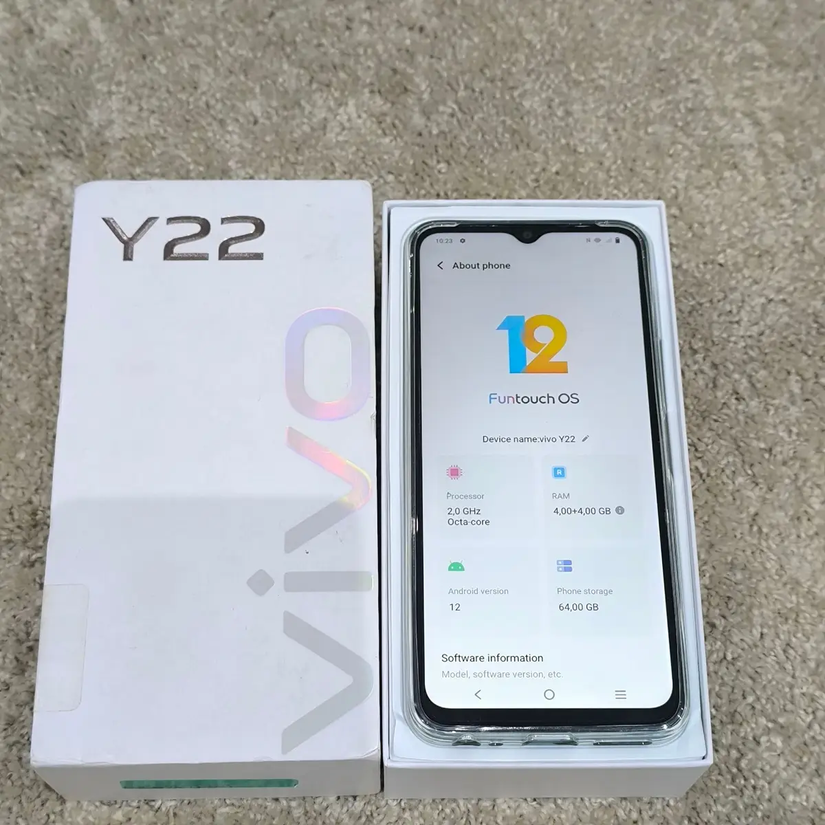 Vivo Y22 Smartphone Box