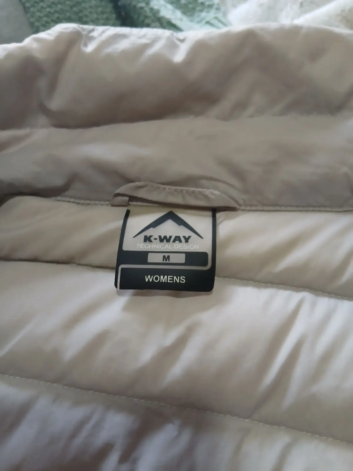 K-Way Light Grey Puffer Jacket