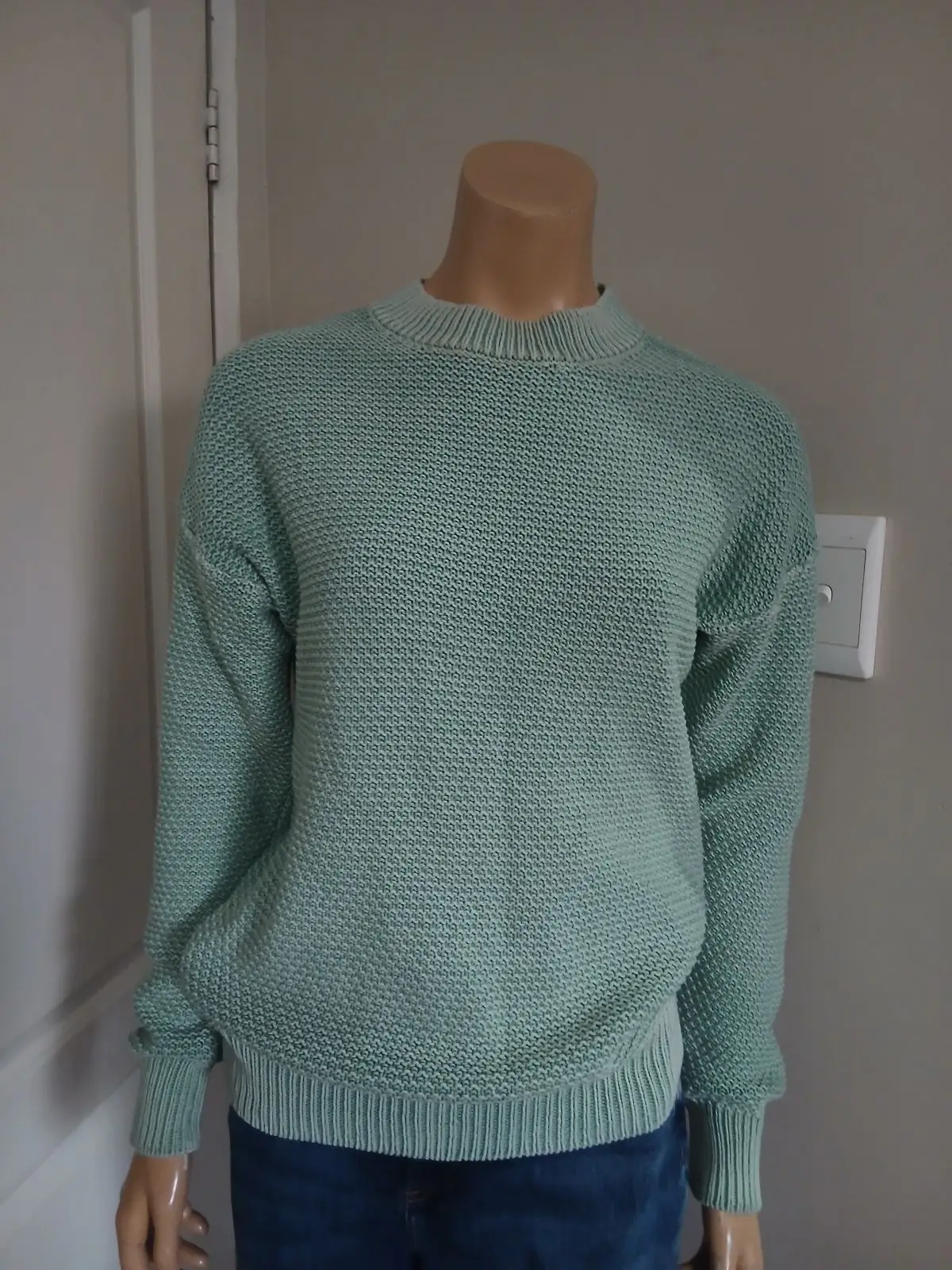 Old Khaki Green Knitted Sweater