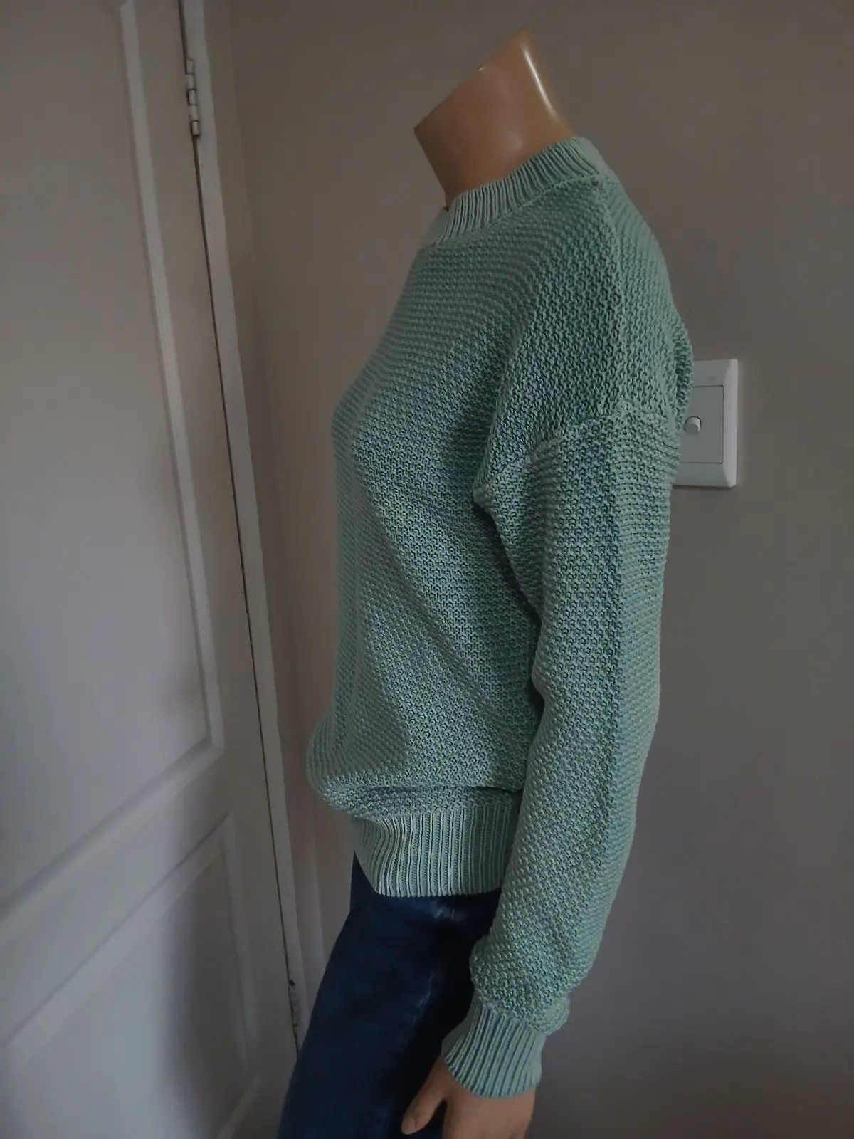 Old Khaki Green Knitted Sweater