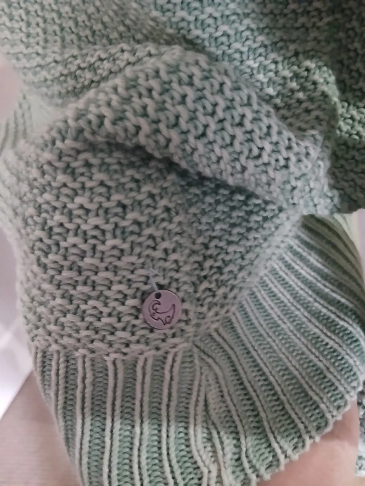 Old Khaki Green Knitted Sweater