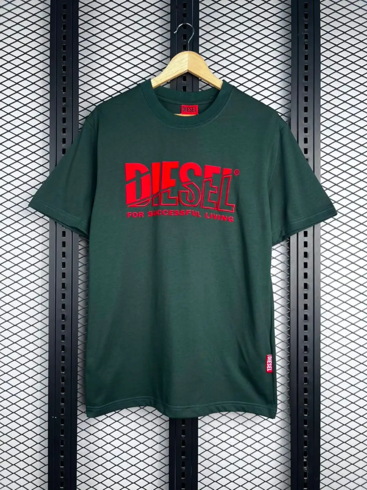 Diesel White T-Shirt With Red Logo