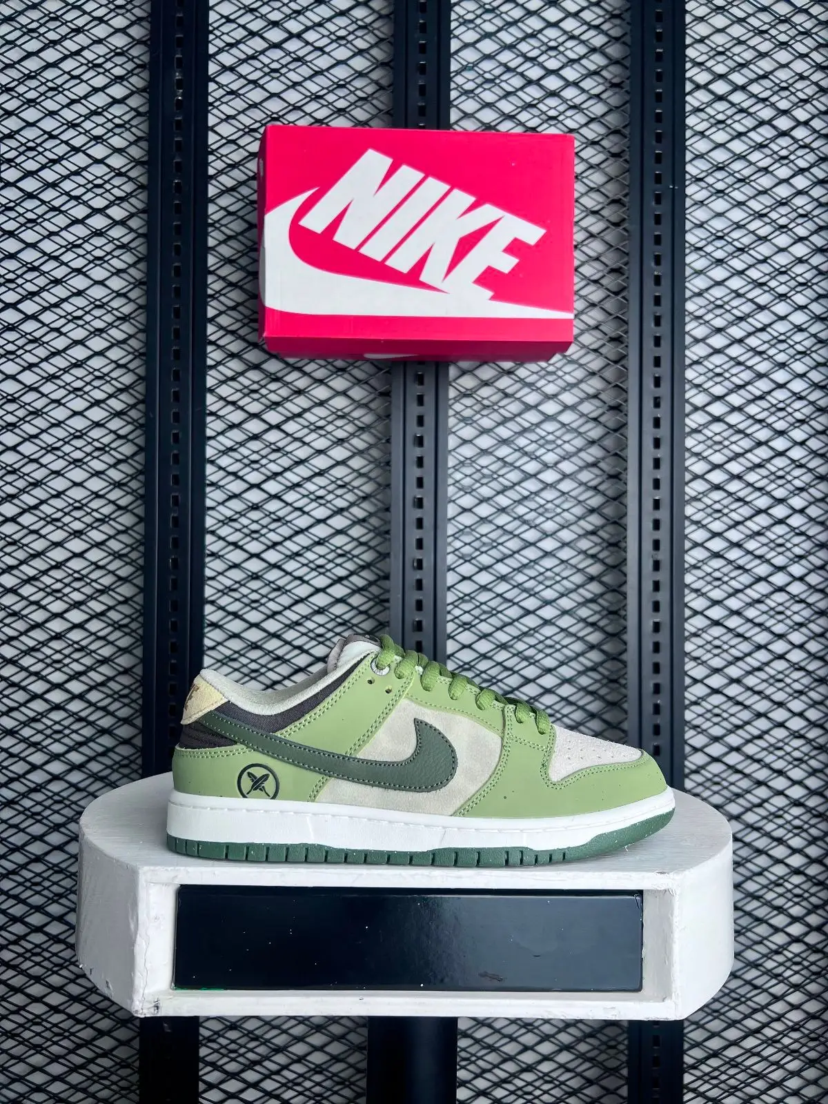 Nike Dunk Low Green and Beige