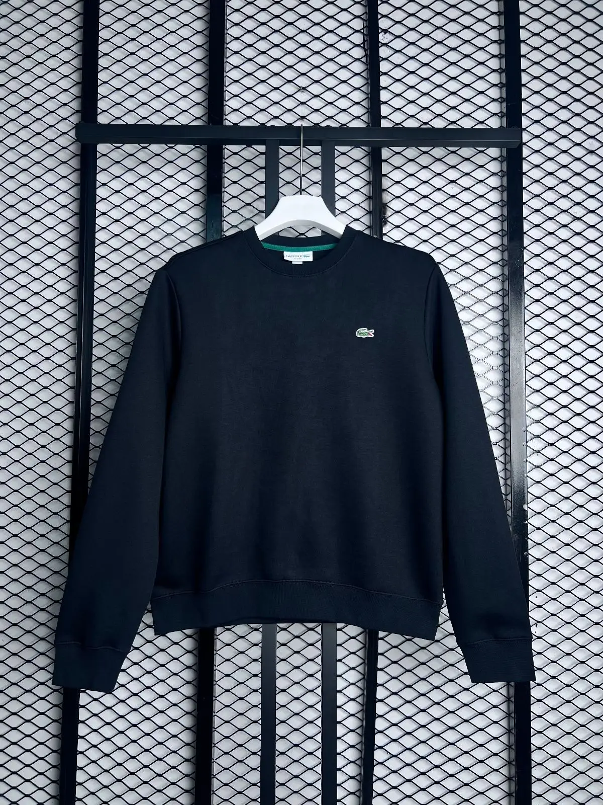 Lacoste White Crewneck Sweatshirt