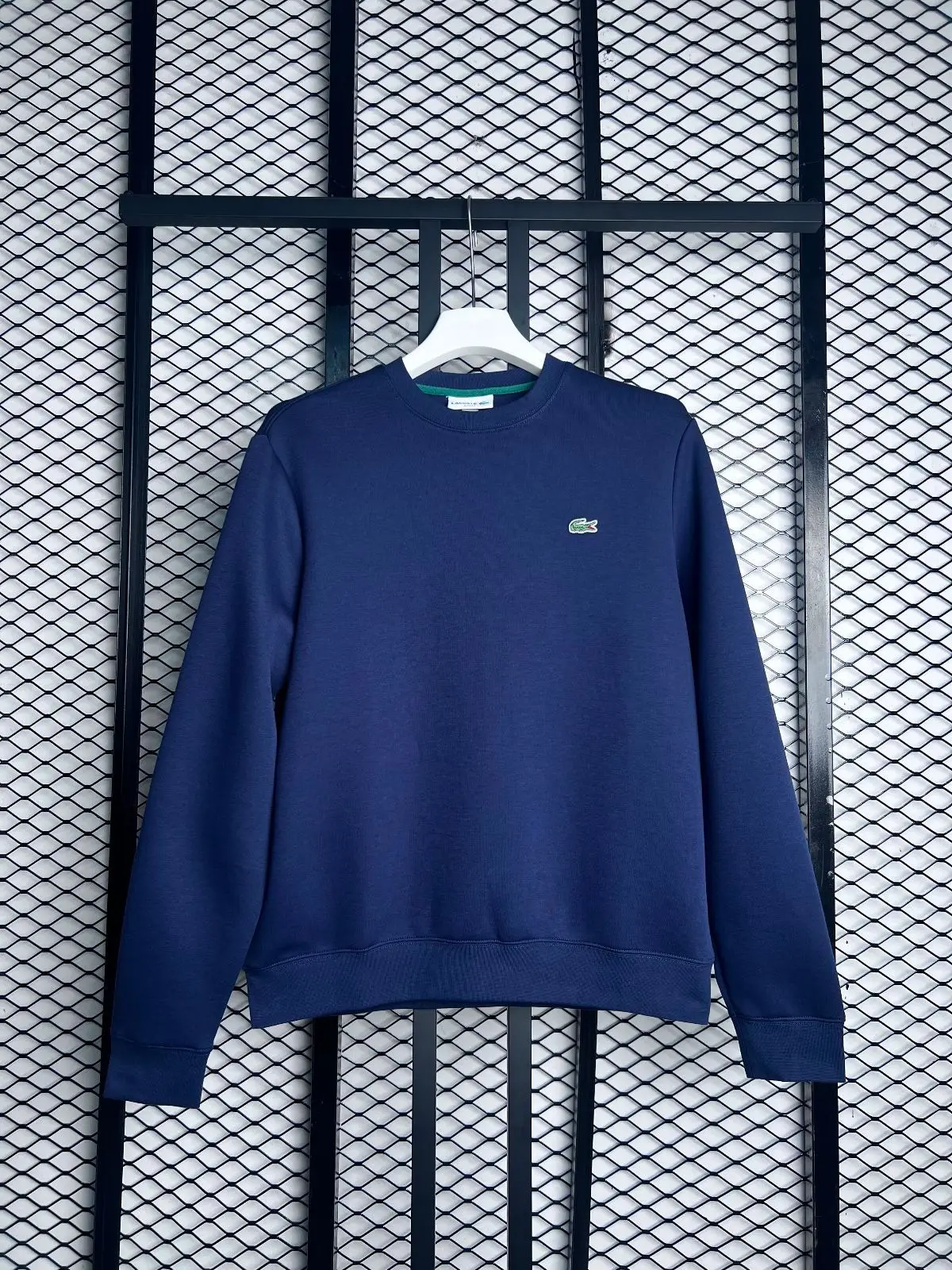 Lacoste White Crewneck Sweatshirt