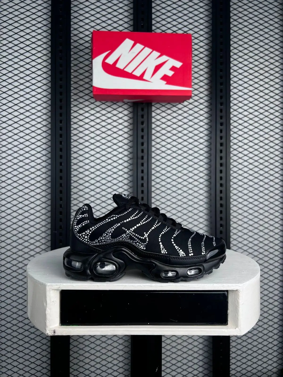 Nike Air Max Plus Black Rhinestone