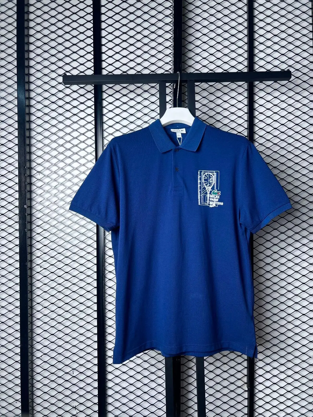 Lacoste Rolex Paris Masters Polo Shirt Blue