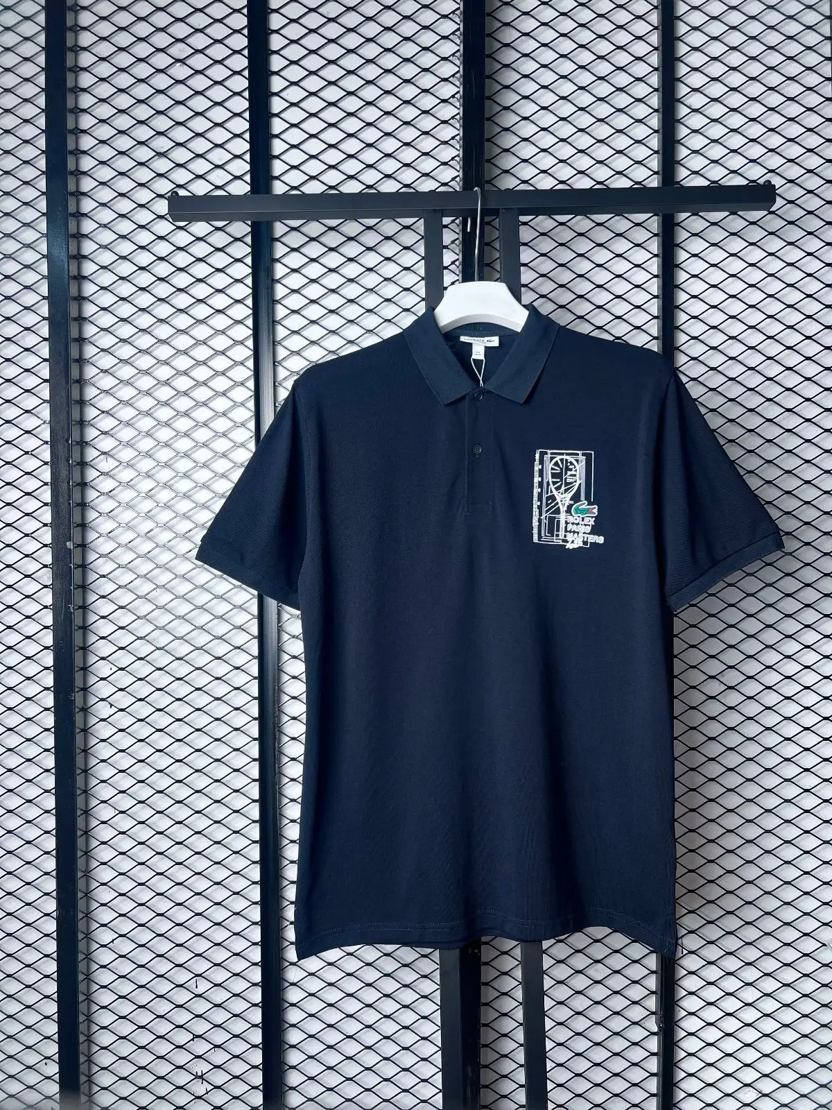 Lacoste Rolex Paris Masters Polo Shirt Blue