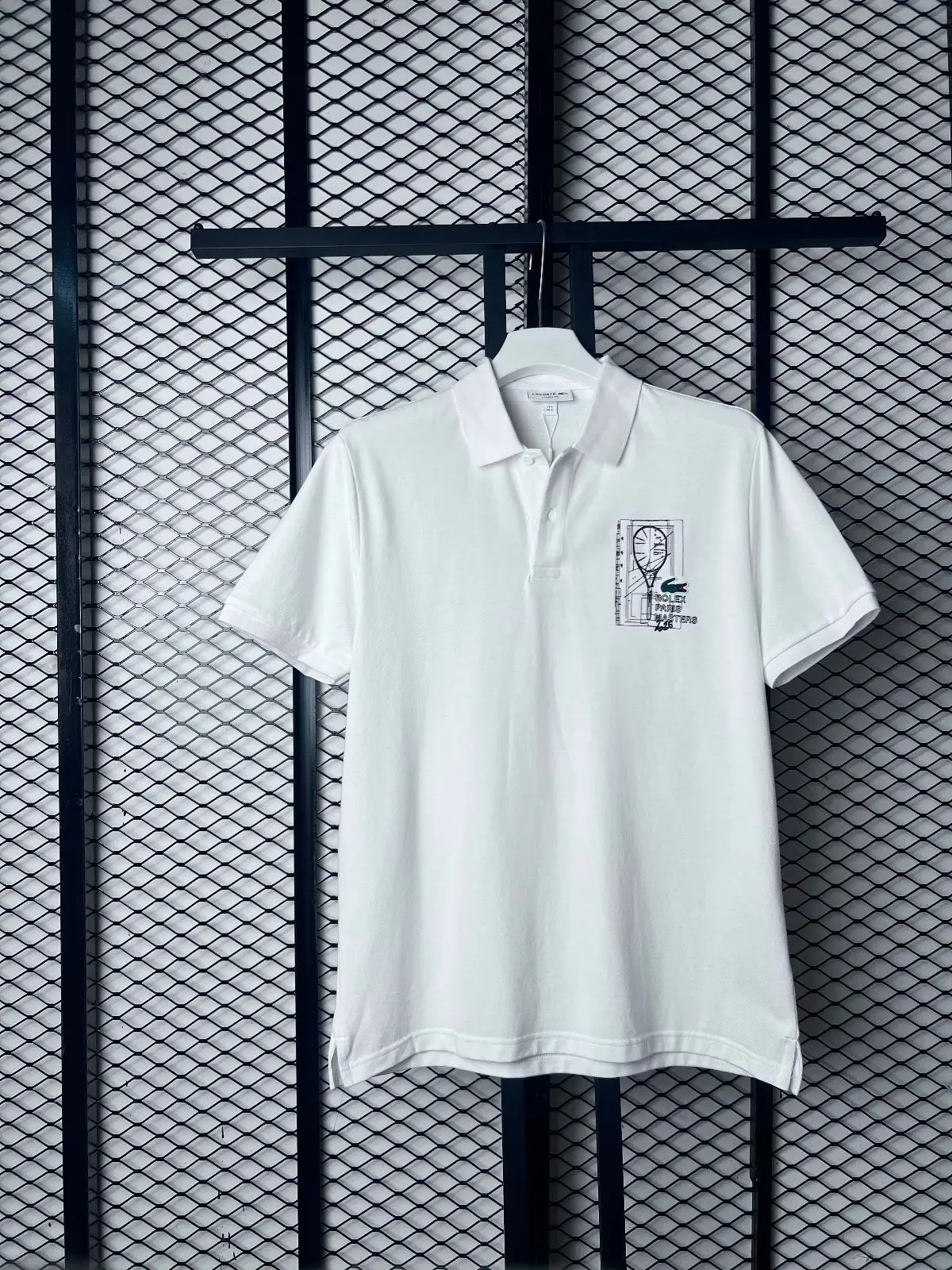 Lacoste Rolex Paris Masters Polo Shirt Blue