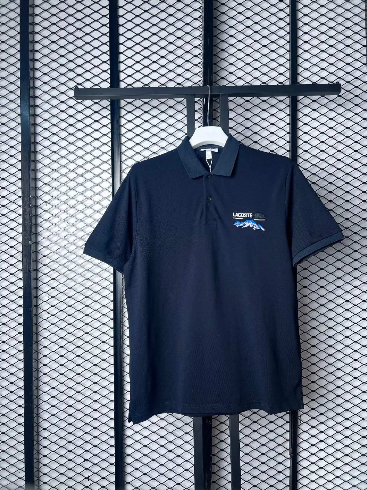 Lacoste Grey Graphic Polo Shirt
