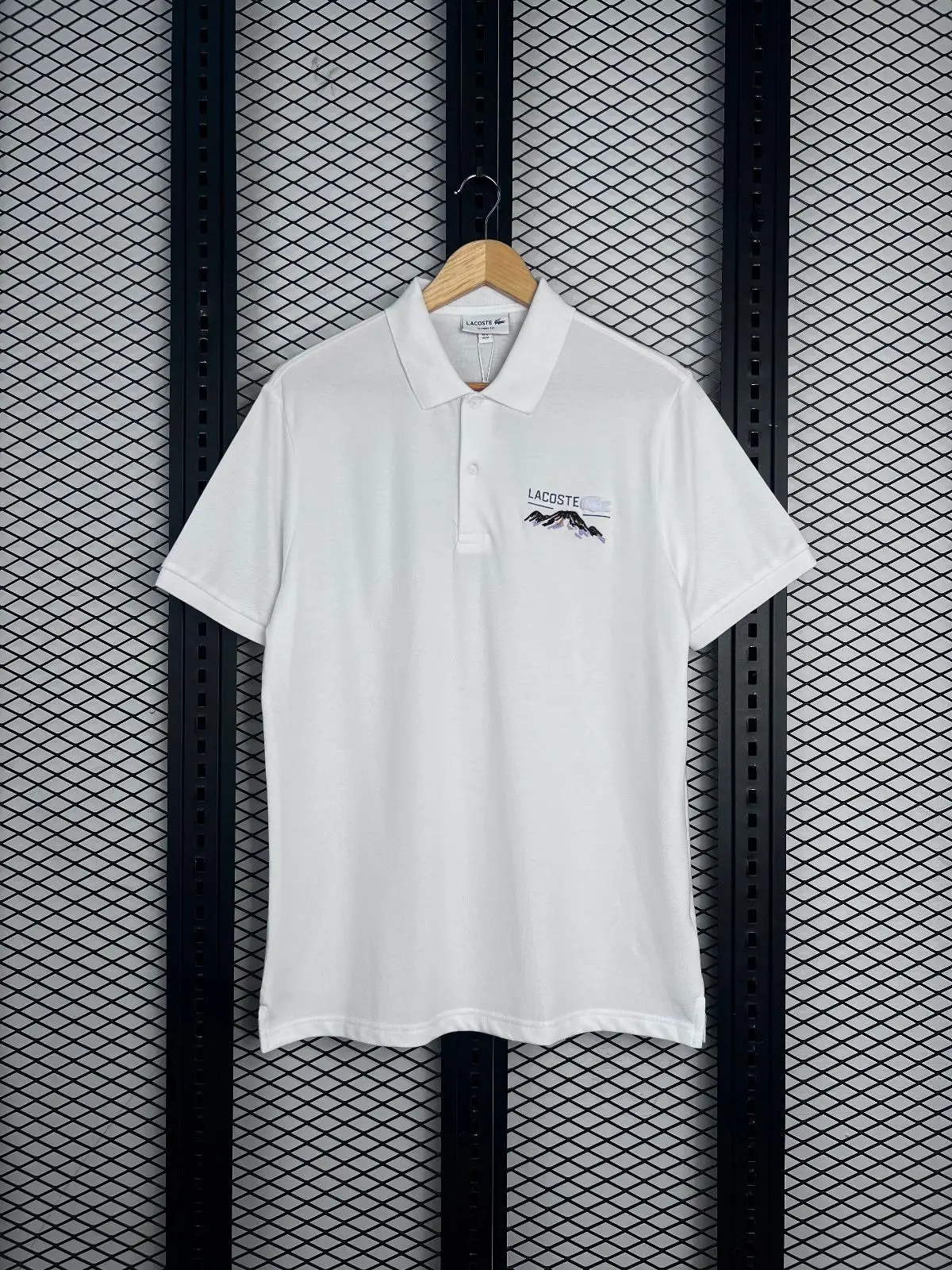 Lacoste Grey Graphic Polo Shirt