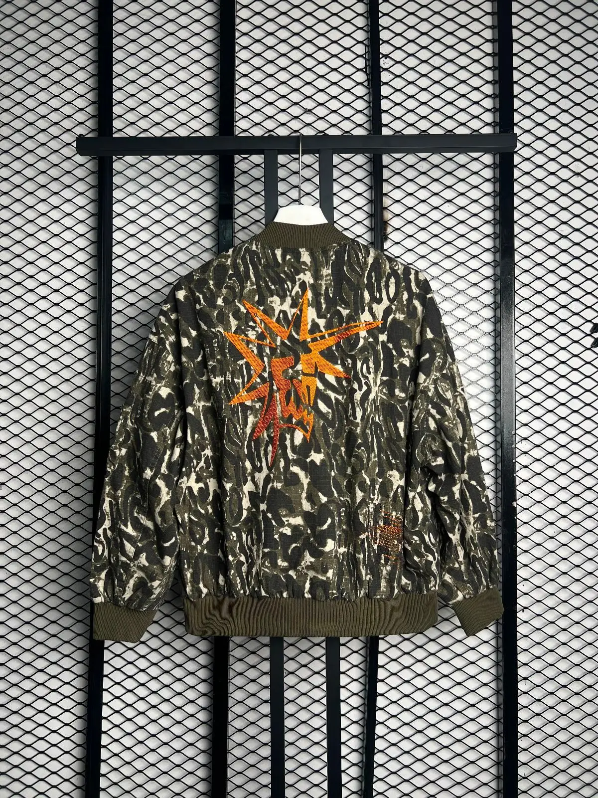 Patchwork Camo Bomber Jacket