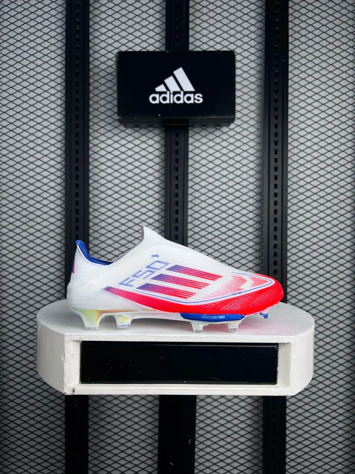 Adidas F50 Elite FG Football Boots White/Red/Blue