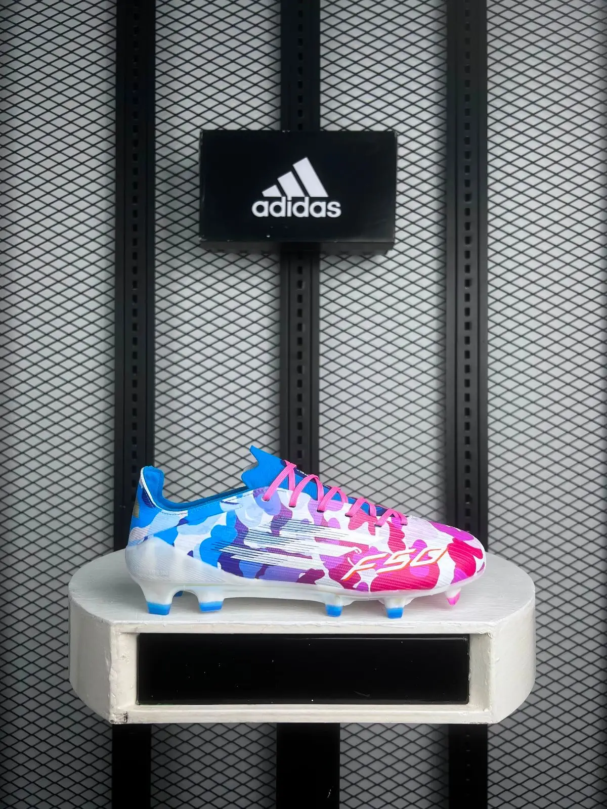 Adidas F50 Elite FG Football Boots White/Red/Blue