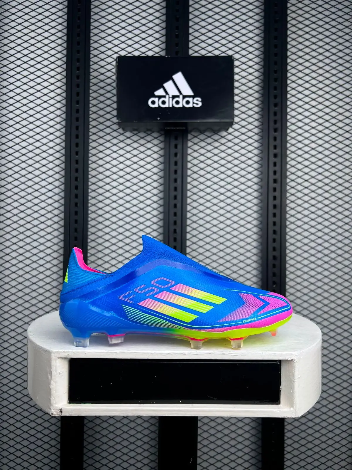 Adidas F50 Elite FG Football Boots White/Red/Blue