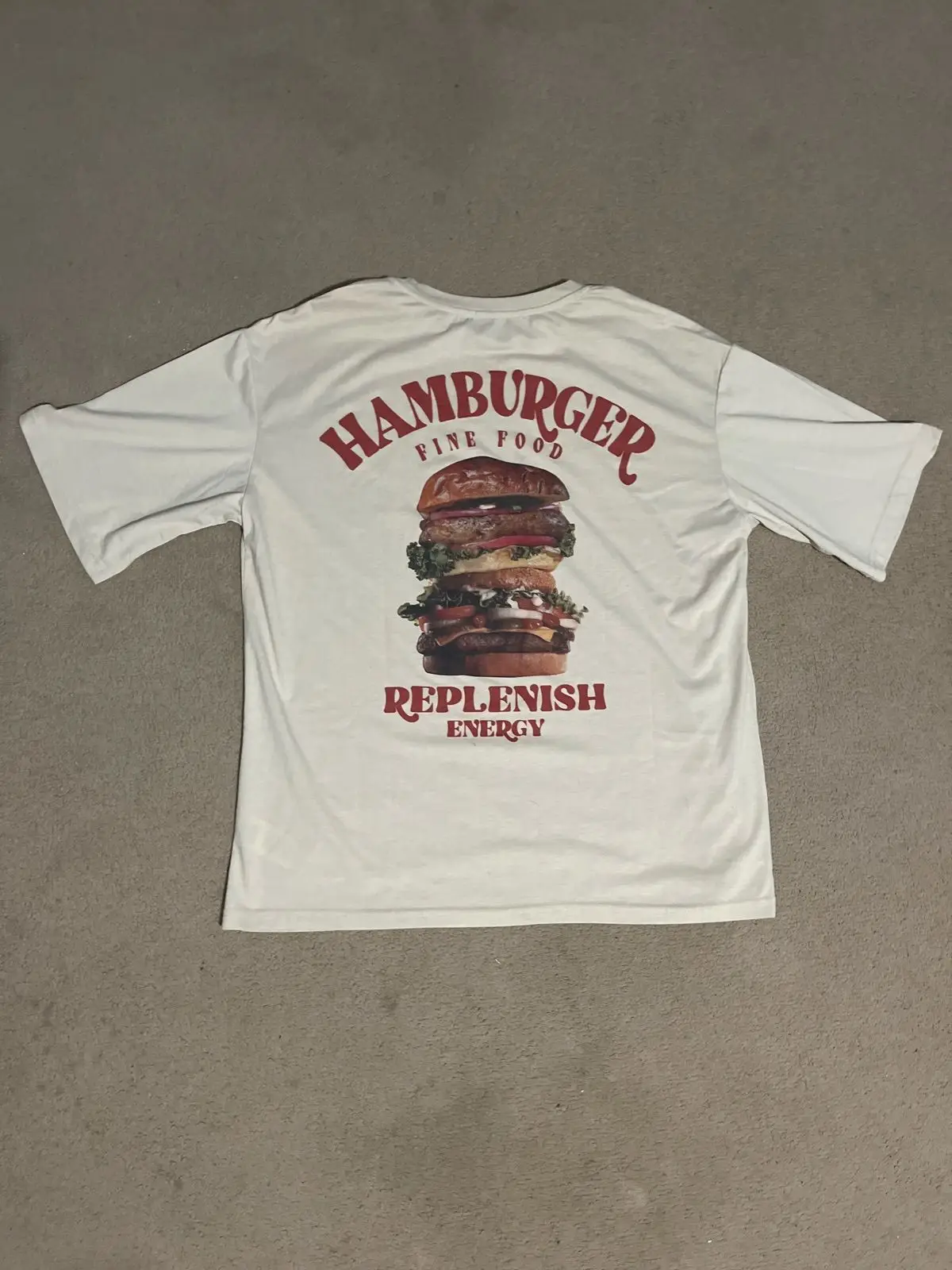 Hamburger Graphic T-Shirt Off-White