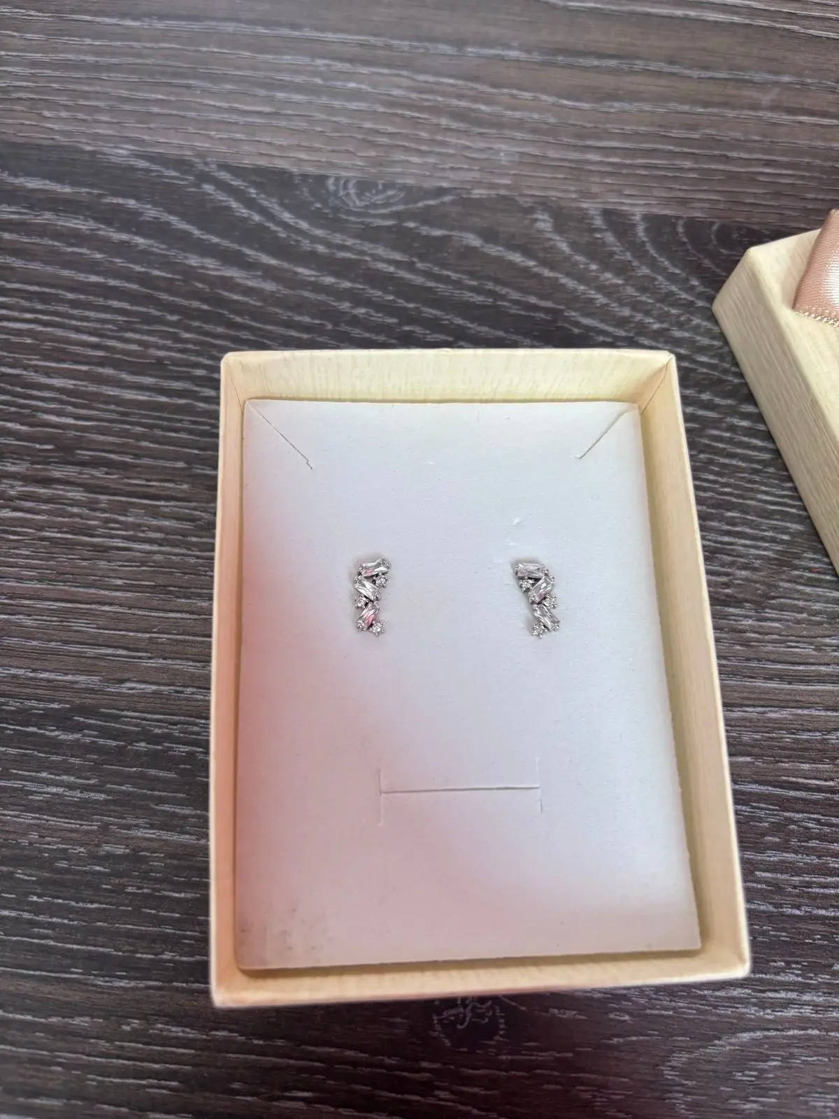 Silver-Tone Necklace and Earring Set with Stones