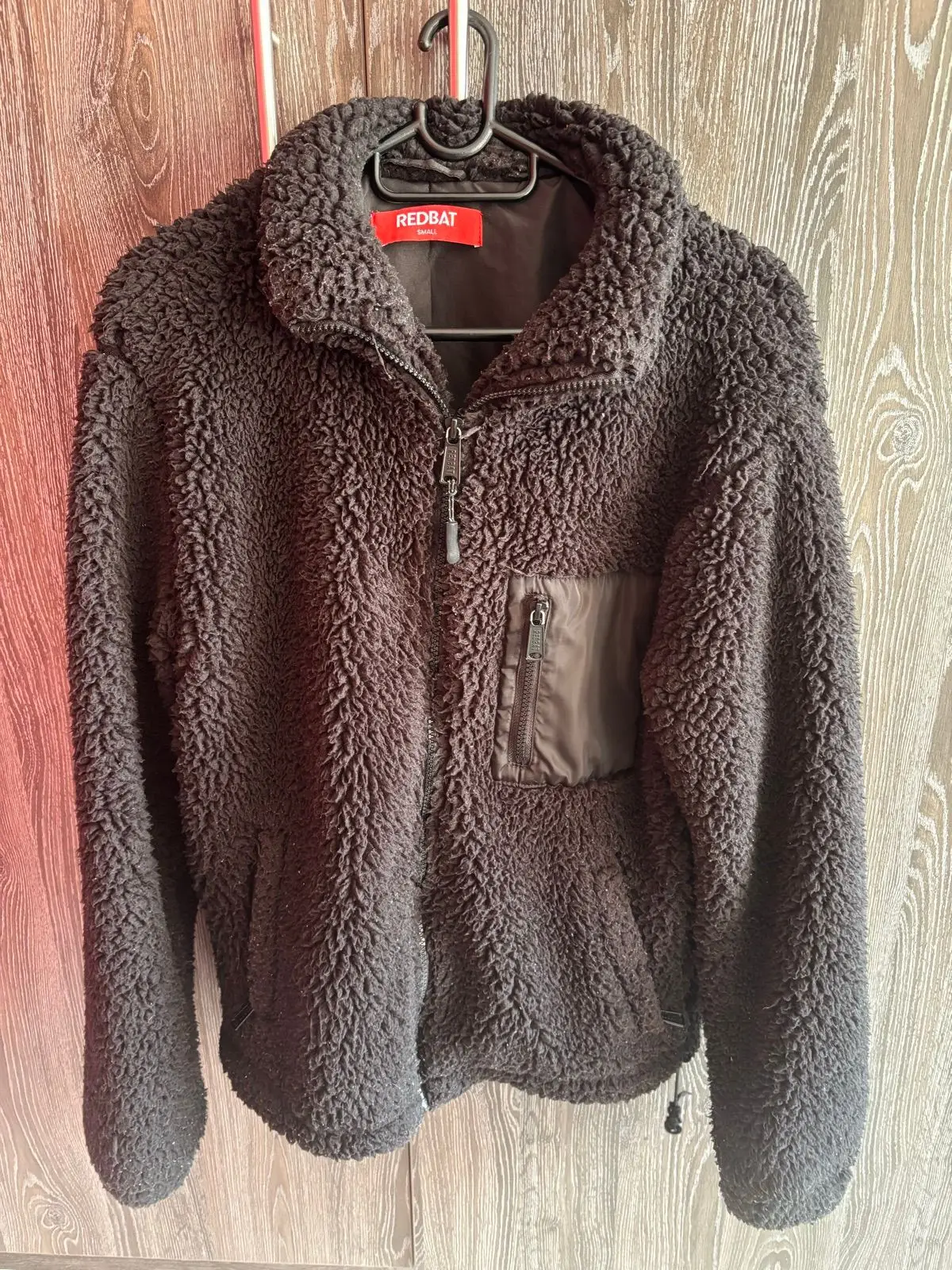 Redbat Black Sherpa Fleece Jacket