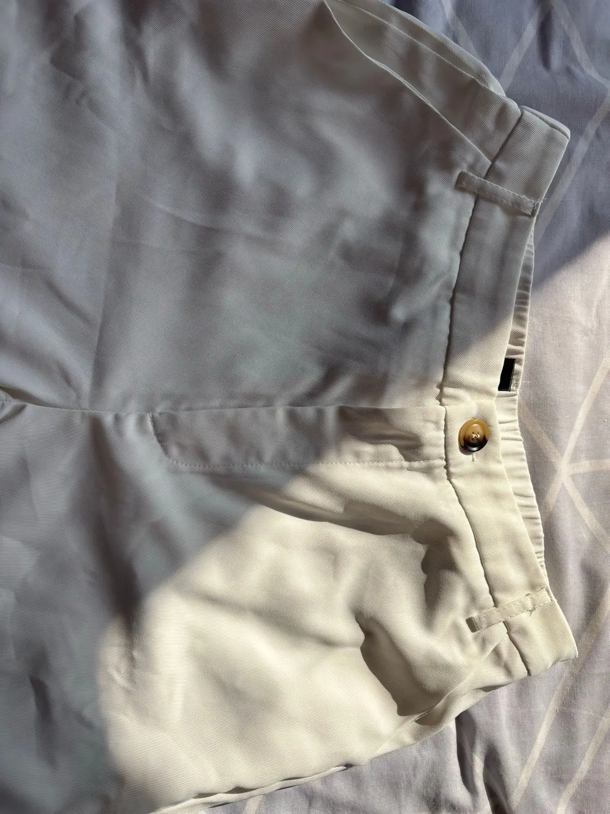 SHEIN White Wide-Leg Trousers