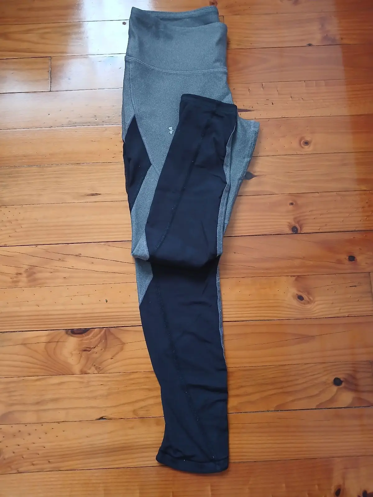 Under Armour Grey and Black Activewear Leggings