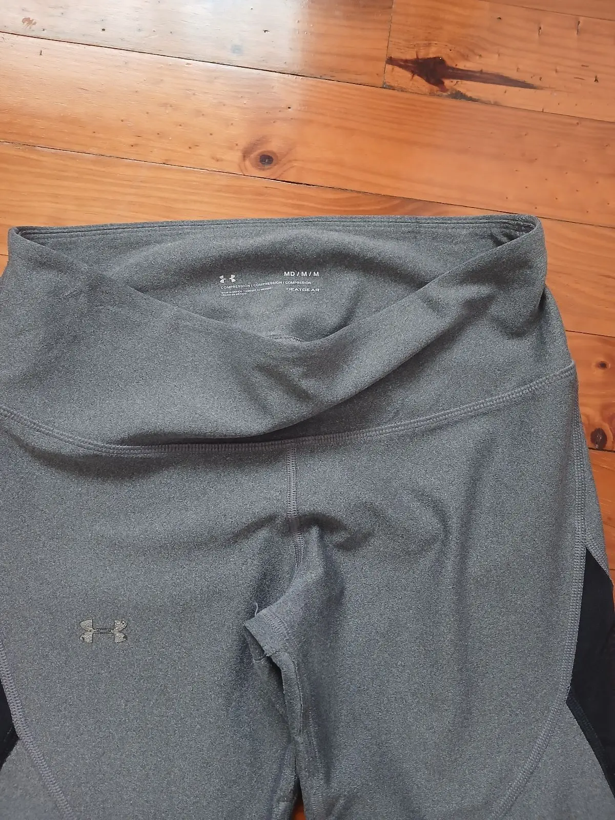 Under Armour Grey and Black Activewear Leggings
